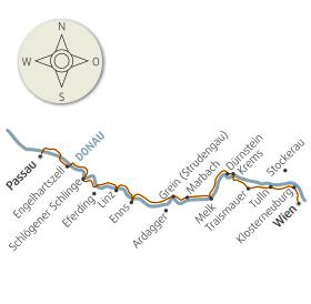 Map - Danube Cycle Path